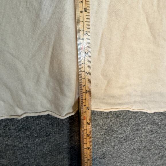 Dues Ex Machina Shirt Adult Medium White Pocket Tee Logo Raw Hem Crop Casual - Picture 7 of 12